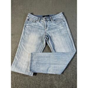 Women's Calvin Klein distressed blue jeans straight leg 30/10